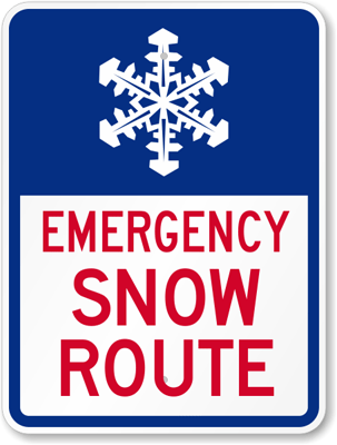 Snow-Route-Sign-K-6704
