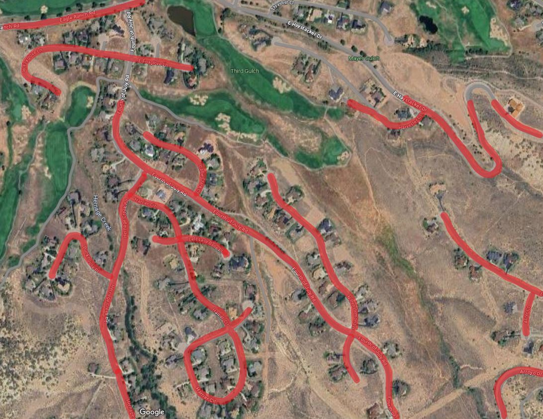 4th of July Bottom Parking Map