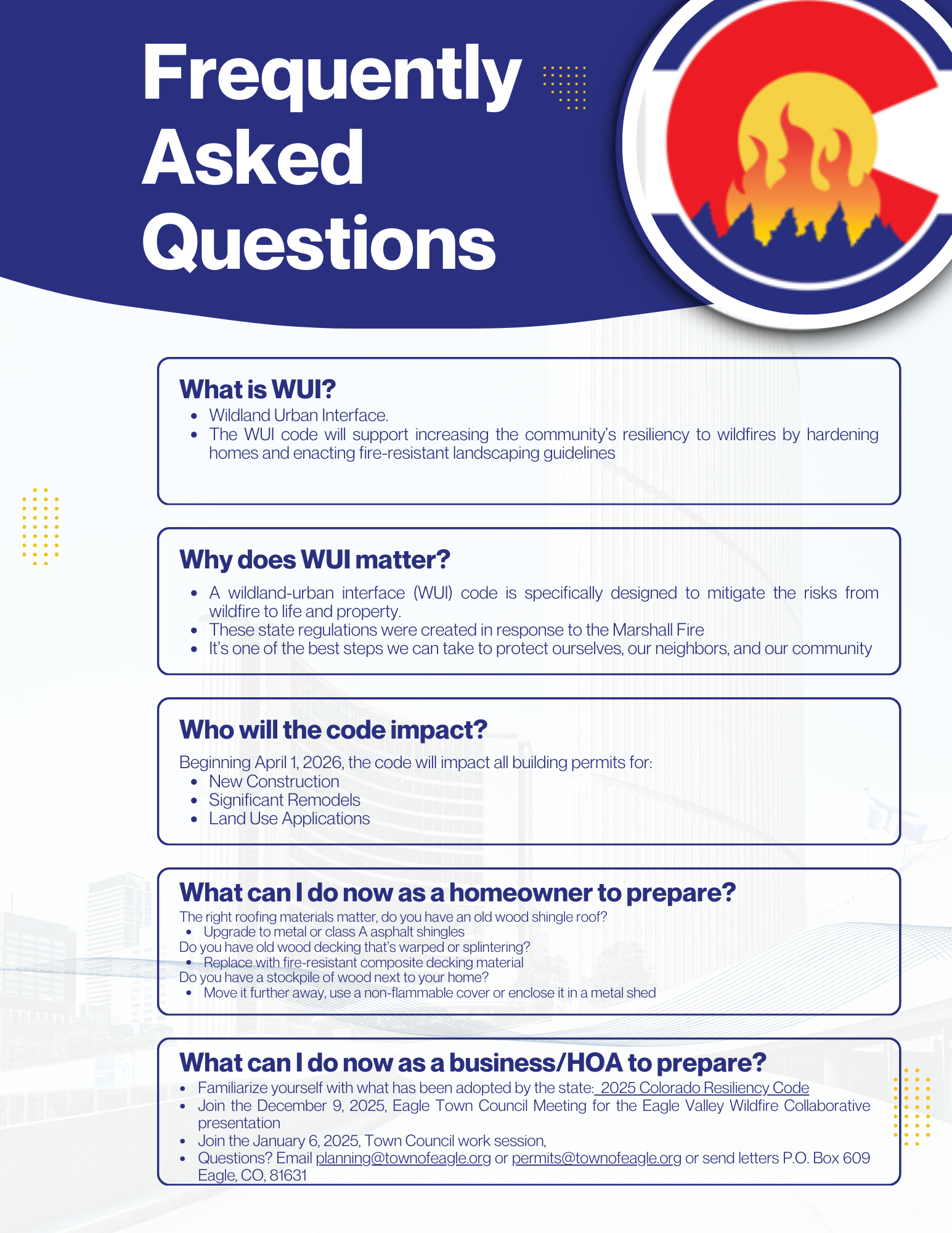 11.21.25 WUI - Frequently Asked Questions
